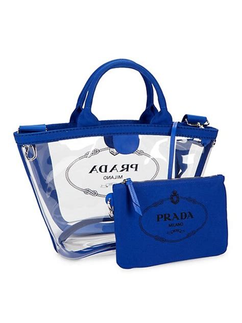 prada milano bag tote|Prada clear tote bag.